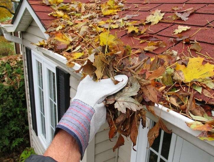 Our gutter cleaning process